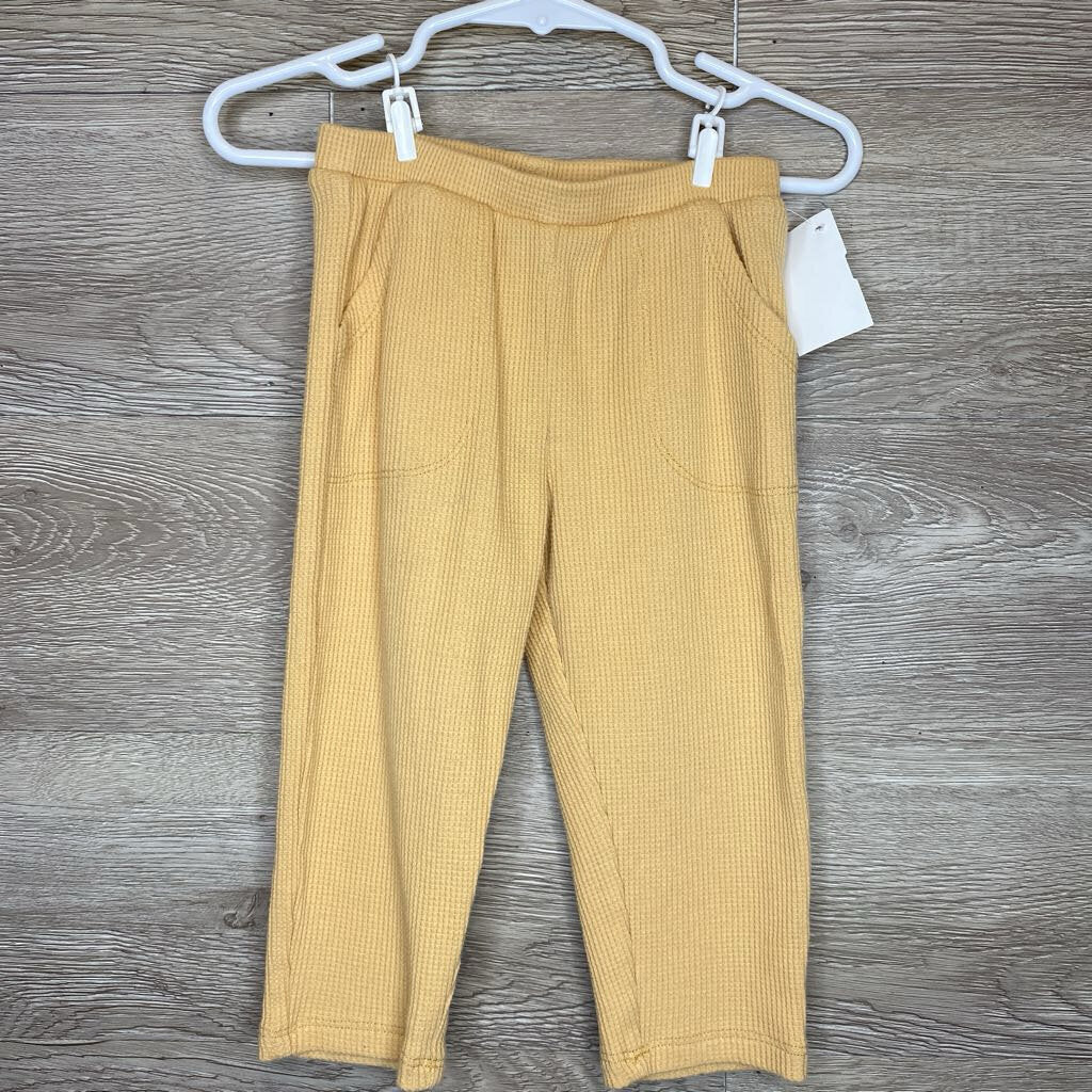 18M: Tan Waffle Knit Pants