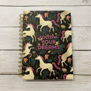 NEW Follow Your Dream Unicorn Notebook