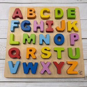 Hape Colorful Wooden Alphabet Puzzle