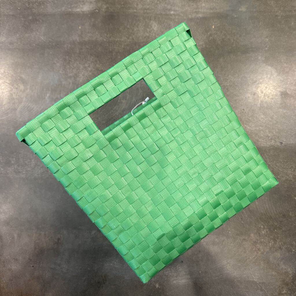 Woven Storage Basket - Green