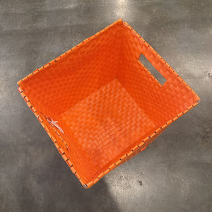 Woven Storage Basket - Orange