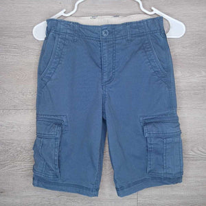 14: Slim Fit Dusty Blue Cargo Shorts