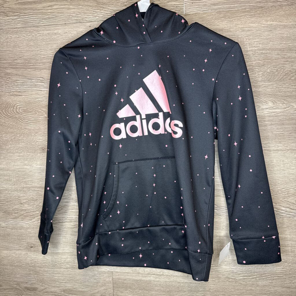 10: Black + Pink Star Print Hoodie *reduced