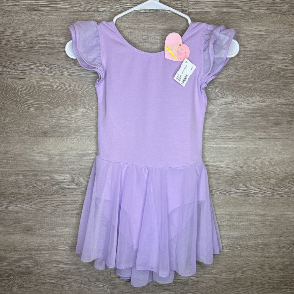 140/10: NEW Lavender Skirted Leotard