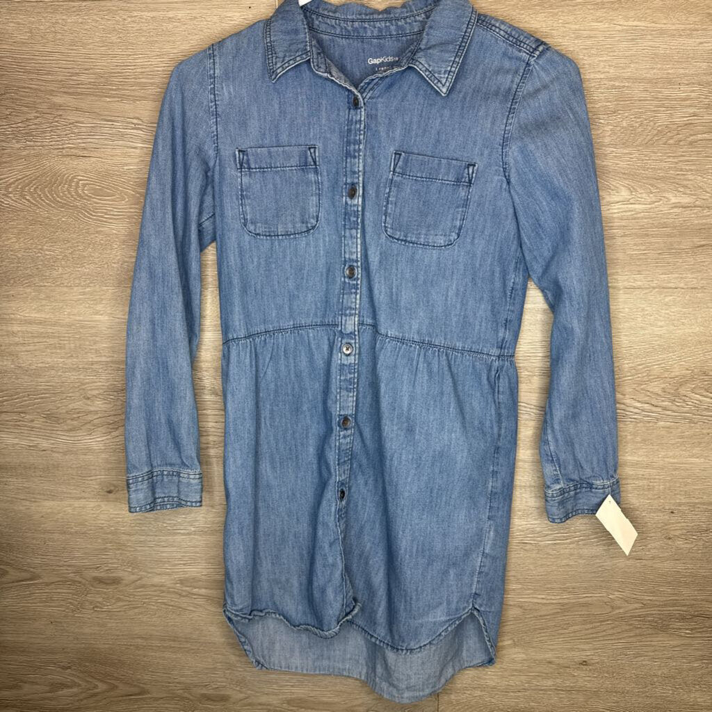 10: Soft Denim Button Up Shirt Dress