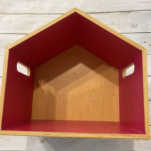 Wooden Dollhouse Shelf