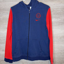 Load image into Gallery viewer, 16: Navy + Red Zip-Up Hoodie
