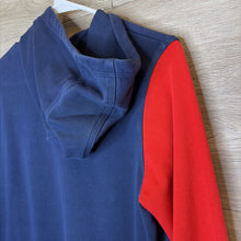 Load image into Gallery viewer, 16: Navy + Red Zip-Up Hoodie

