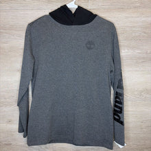 Load image into Gallery viewer, 14/16: Grey + Black Ragpam Hooded Logo Sleeve Top
