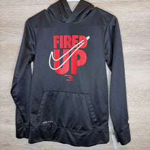 Load image into Gallery viewer, 12: Black Fired Up Dri-Fit Hoodie
