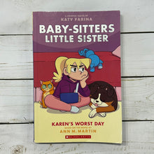 Load image into Gallery viewer, Used Book - The Baby-Sitters Little Sister Karen's Worst Day
