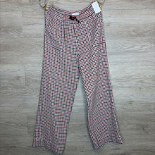 Load image into Gallery viewer, 12: Wide Leg Pink + Maroon Houndstooth Pants
