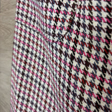 Load image into Gallery viewer, 12: Wide Leg Pink + Maroon Houndstooth Pants
