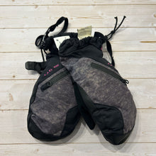 Load image into Gallery viewer, Youth: Black + Grey Insulated Mittens
