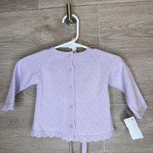 Load image into Gallery viewer, Fits Like 3M: Lavender Dainty Knit Cardigan w/ Hat
