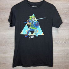 Load image into Gallery viewer, 14/16: Black Link Triforce Graphic Tee
