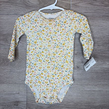 Load image into Gallery viewer, 9M: Cream + Yellow Floral L/S Onesie
