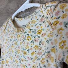Load image into Gallery viewer, 9M: Cream + Yellow Floral L/S Onesie
