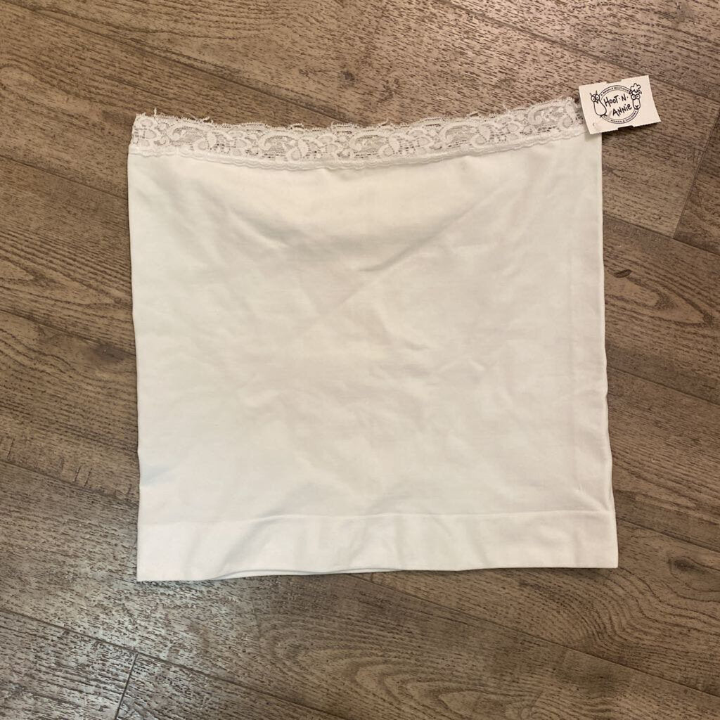 Size 1: White Lace Trim Bellaband