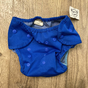 Size Two (18-40lbs): Blue Cloth Diaper Cover
