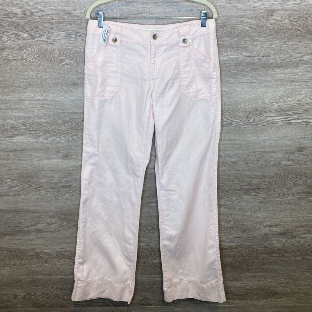S/Size 6: Light Pink Linen Blend Pants