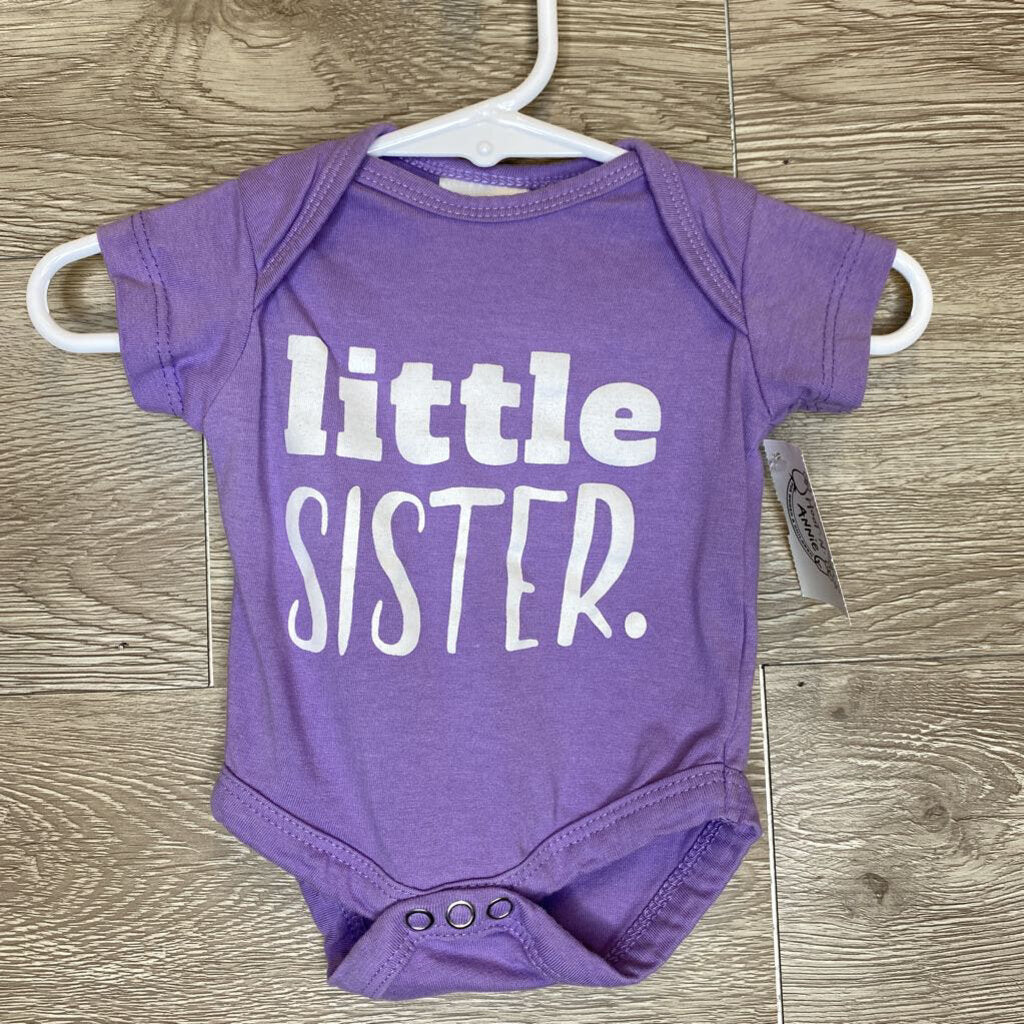NB: Purple Little Sister Onesie