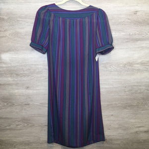 Fits Like S: Vintage Sheer Color Pin-Striped Dress