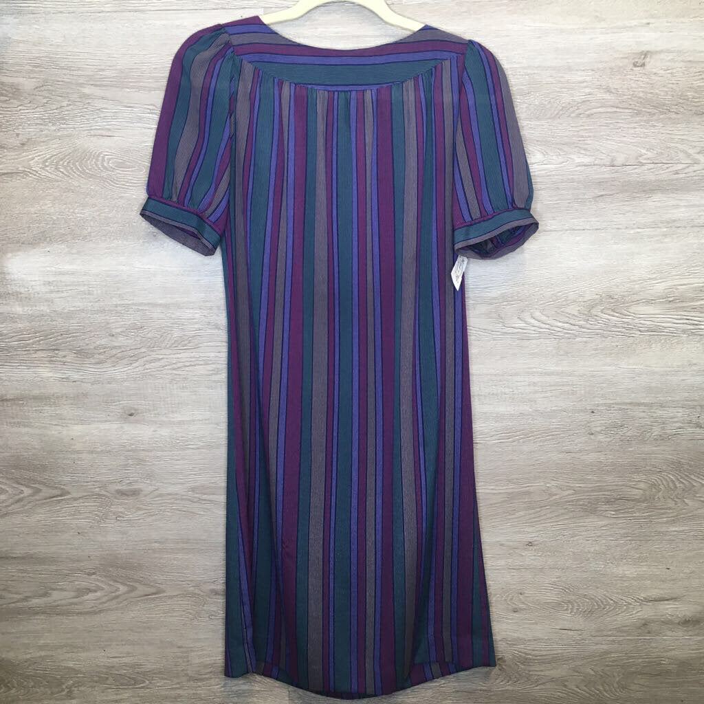 Fits Like S: Vintage Sheer Color Pin-Striped Dress