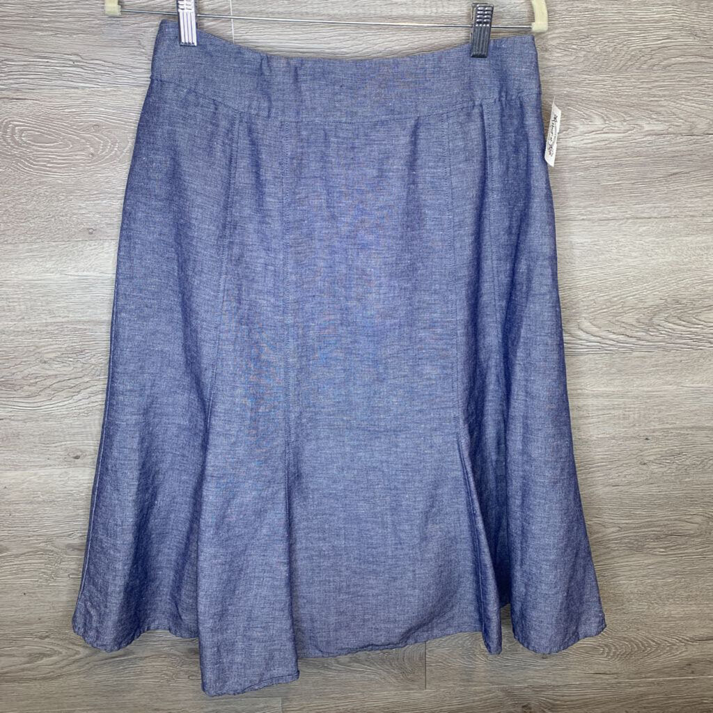 S: Chambray Peplum Skirt