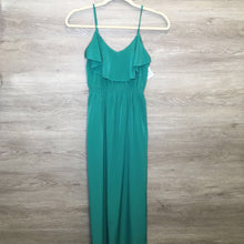 Load image into Gallery viewer, S: Green Silky Flutter Maxi Sun Dress
