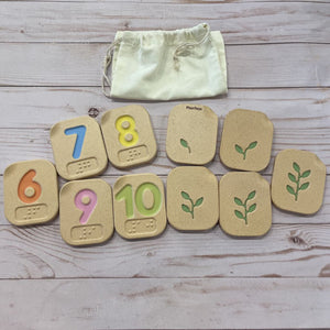 Plan Toys Wooden Set of Braille Dominoes *retails ~$35