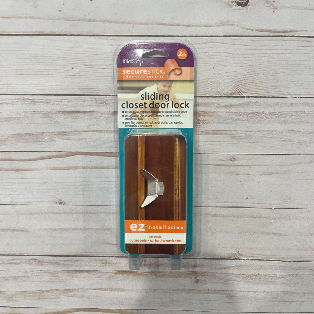 NEW KidCo Secure Stick Sliding Closet Door Lock