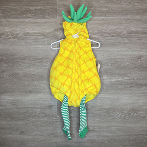 3-6M: Plush Hooded Pineapple Costume w/ Tights