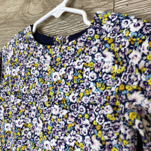 Load image into Gallery viewer, 12-18M: Purple + Yellow Floral Corduroy L/S Dress
