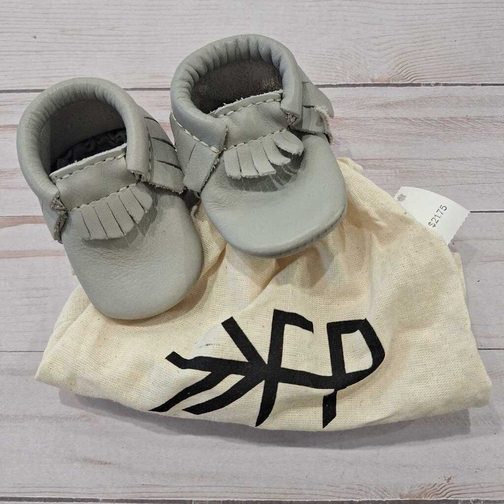 Size 0: Light Grey Mini Mocassins