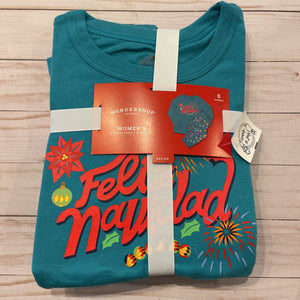 S: NEW Feliz Navidad 2pc Pajamas