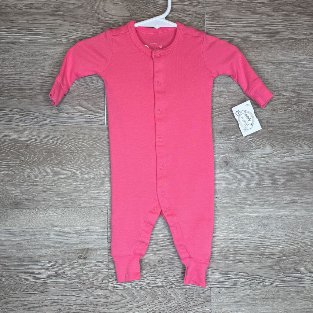 0-3M: Pink Footless Pajamas