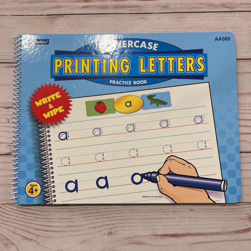 Lakeshore Lowercase Printing Letters Practice Book
