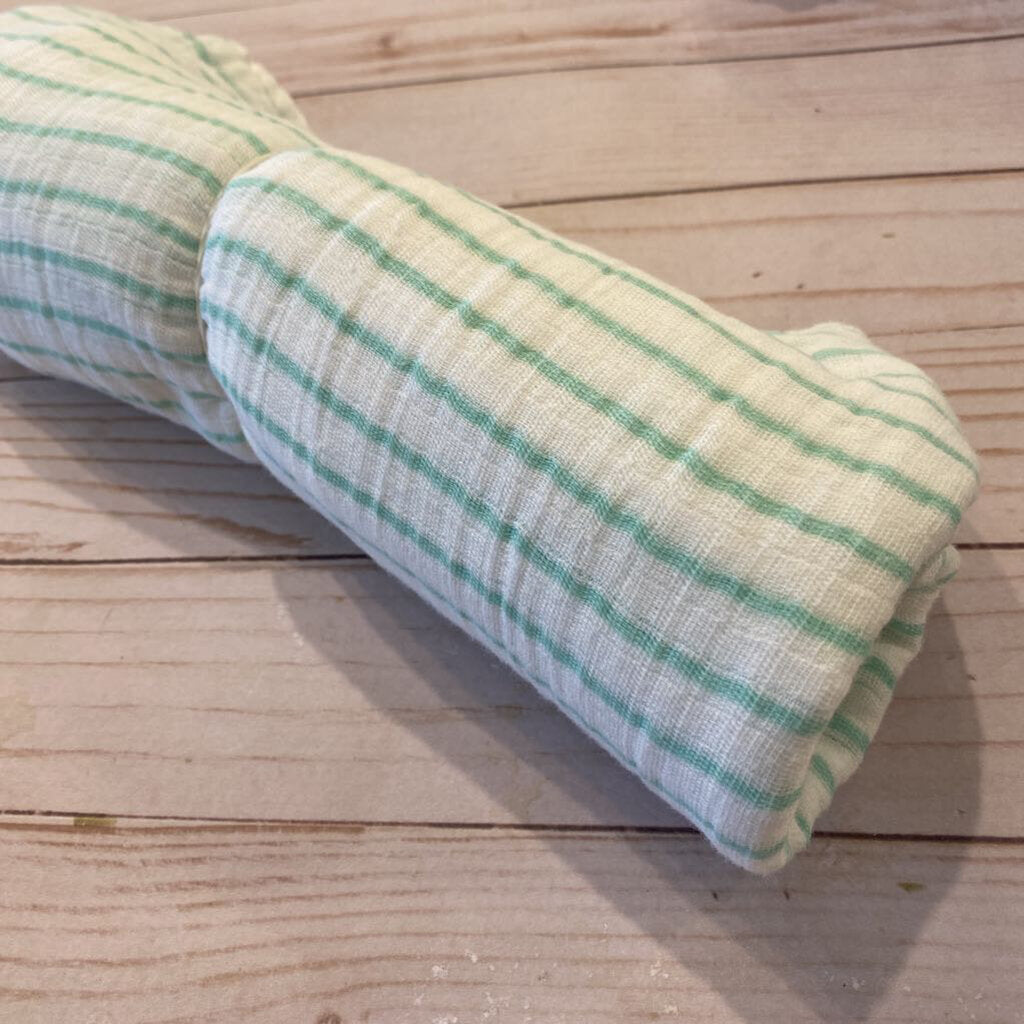 Aden + Anais Mint Striped Swaddle Blanket