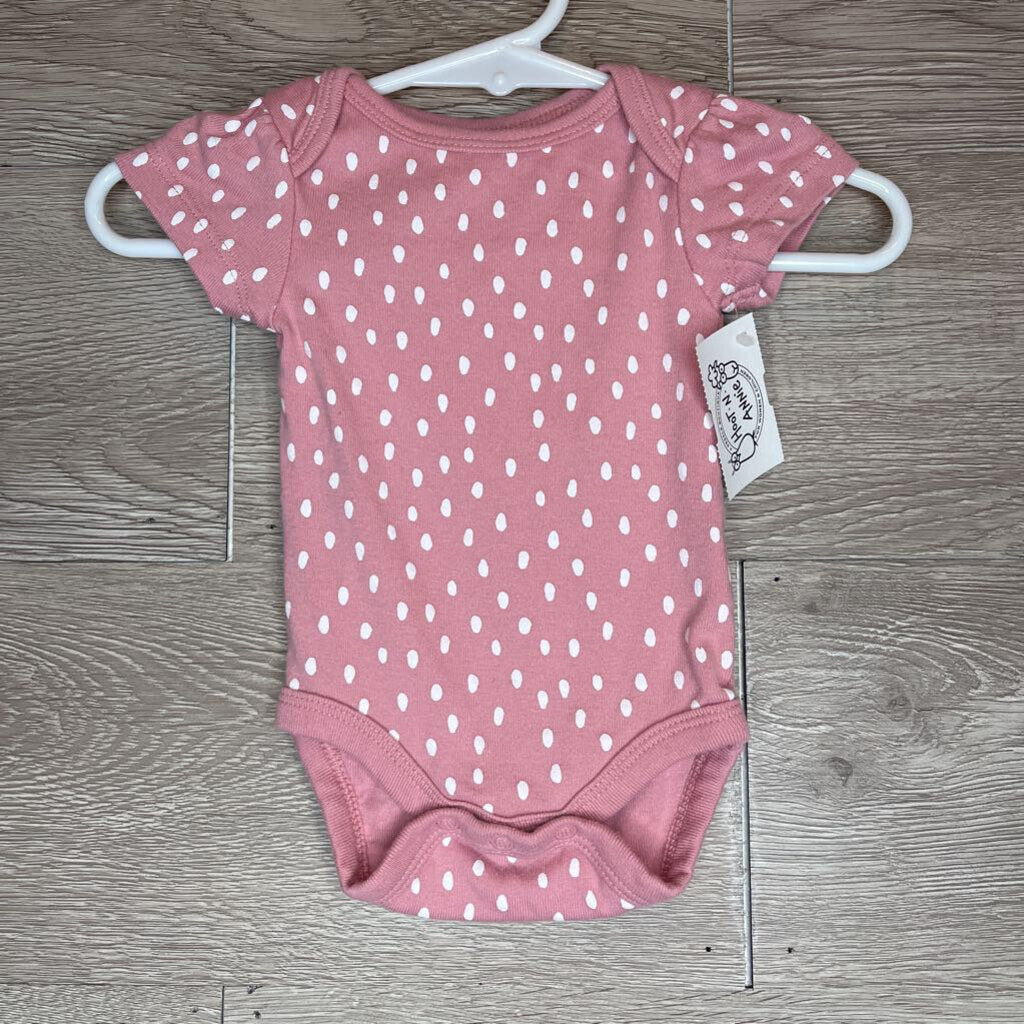 NB: Dusty Pink Spotted Onesie
