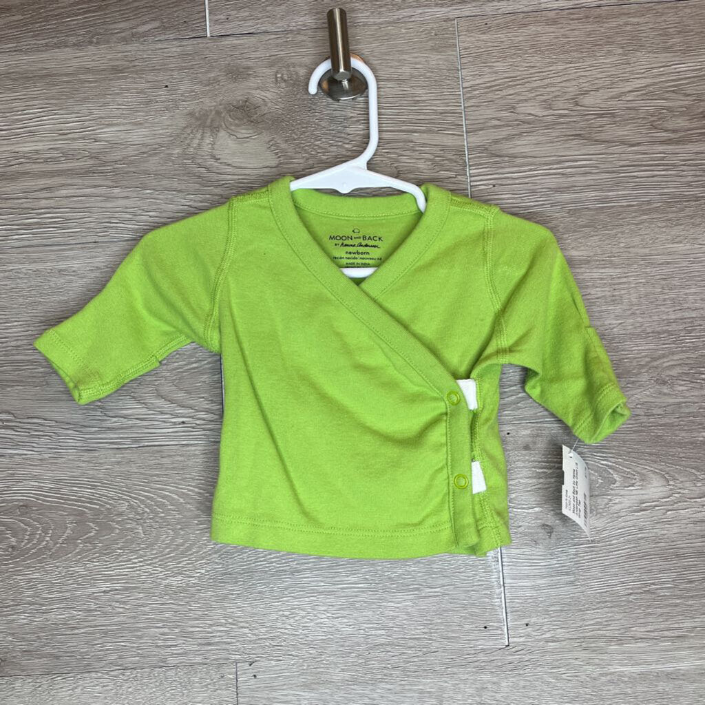 NB: Lime Green L/S Wrap Top