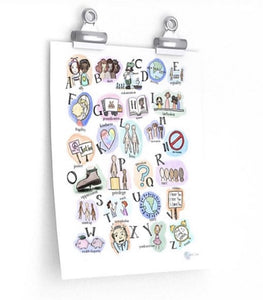 NEW A is For Ally Local Handmade Alphabet Poster
