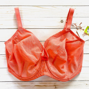 Size 36K: NWT Coral Sheer Cup Bra